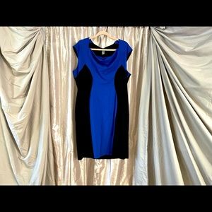Blue and Black “hourglass” dress.